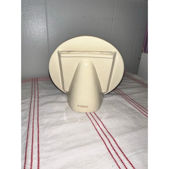 Vintage Lenox 5" Round Picture/Photo Frame Ivory & 24K Gold - Picture 6 of 7